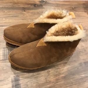 Sheepskin Shearling Lined Slippers by L.L.Bean